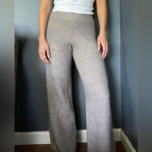 H&M grey/light brown high waist sweater lounge pants